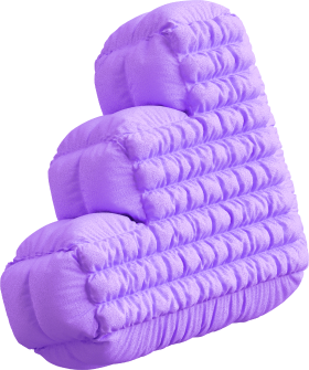 Purple spiral decoration