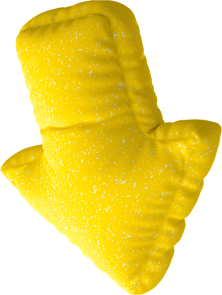 Yellow arrow decoration